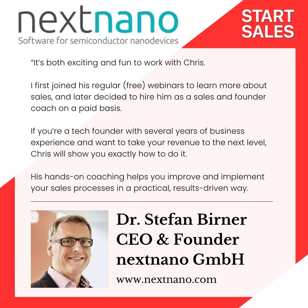 Kundenstimme von Dr. Stefan Birner, CEO und Founder der nextnano GmbH